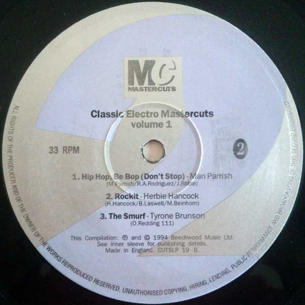 Various - Classic Electro Mastercuts Volume 1 | Mastercuts (CUTSLP 19) - 4