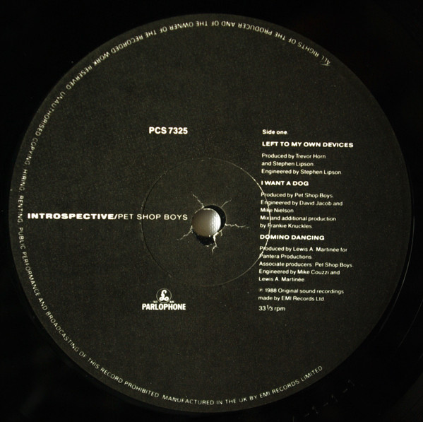 Pet Shop Boys - Introspective | Parlophone (PCS 7325) - 3 Pet Shop Boys - Introspective | Parlophone (PCS 7325) - 3