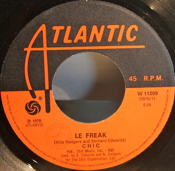 Chic - Le Freak | Atlantic (W 11209) - 3