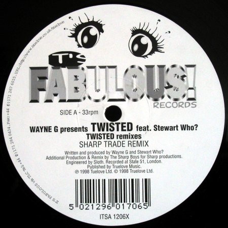 Wayne G Presents Twisted Feat. Stewart Who? - Twisted (Remixes) | It's Fabulous! Records (ITSA 1206X) Wayne G Presents Twisted Feat. Stewart Who? - Twisted (Remixes) | It's Fabulous! Records (ITSA 1206X)