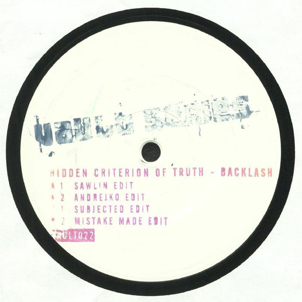 Hidden Criterion of Truth - Backlash | Vault Series (VAULT022)