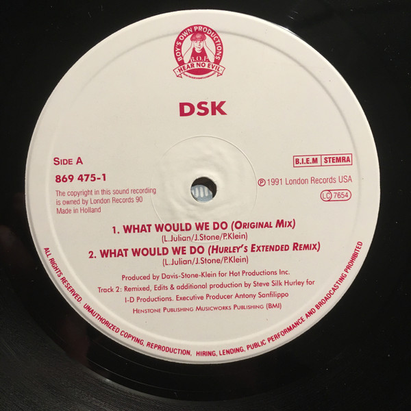 DSK - What Would We Do | Boy's Own Productions (BOIX 6) - 4 DSK - What Would We Do | Boy's Own Productions (BOIX 6) - 4