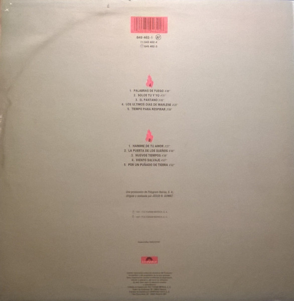 La Frontera - Palabras De Fuego | Polydor (849 462-1) - 2 La Frontera - Palabras De Fuego | Polydor (849 462-1) - 2