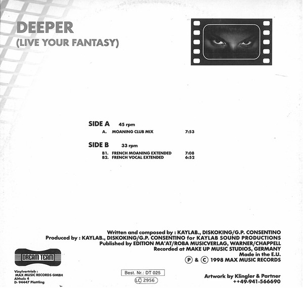 K-Club Presents Ines - Deeper (Live Your Fantasy) | Dream Team (DT 025) - 2