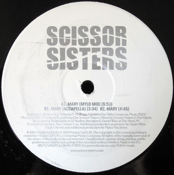 Scissor Sisters - Mary | Polydor (SNIP19)