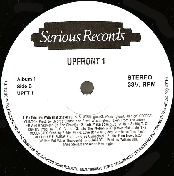 Various - Upfront 1 | Serious Records (UPFT 1) - 4 Various - Upfront 1 | Serious Records (UPFT 1) - 4