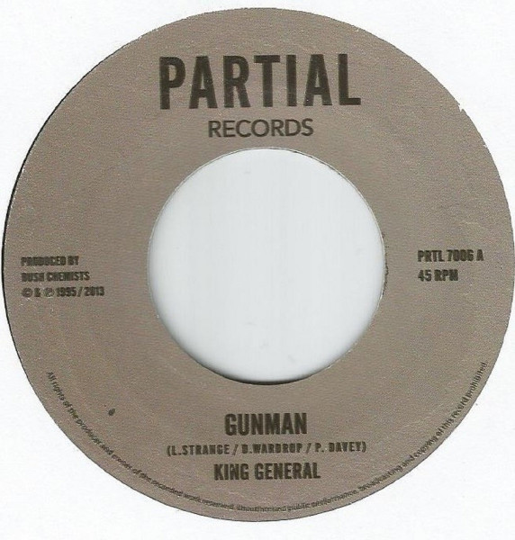 King General - Gunman / Lick A Shot Version | Partial Records (PRTL 7006) - main King General - Gunman / Lick A Shot Version | Partial Records (PRTL 7006) - main