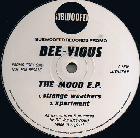 Dee Vious - The Mood E.P. | Subwoofer (SUW005TP) - main