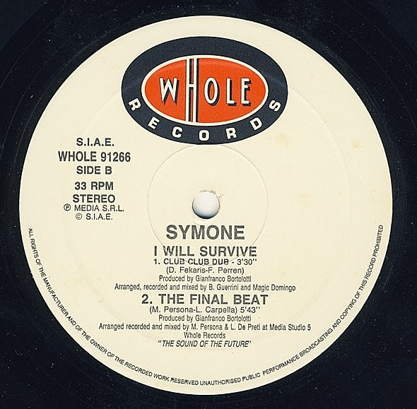 Symone - I Will Survive | Whole Records (WHOLE 91266) - 2