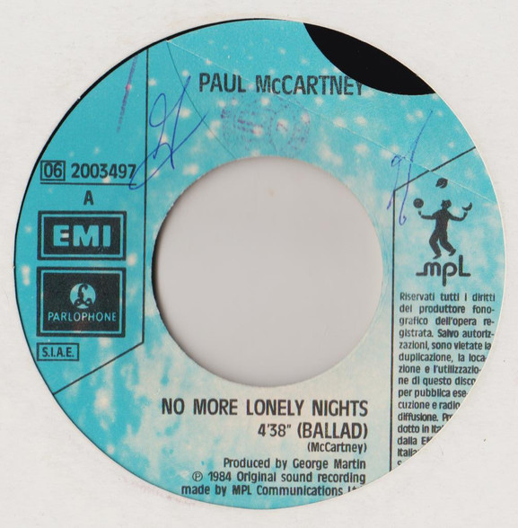 Paul McCartney - No More Lonely Nights | Parlophone (06 2003497)