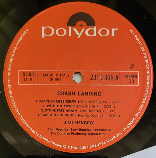 Jimi Hendrix - Crash Landing | Polydor (2310 398 A) - 4