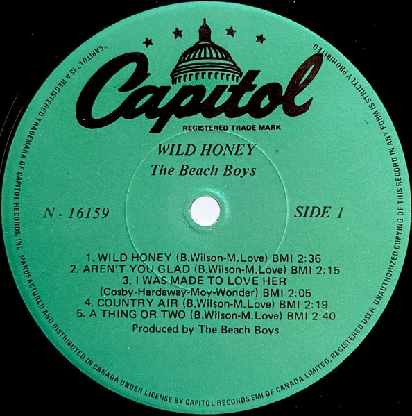 The Beach Boys - Wild Honey | Capitol Records (N-16159) - 3