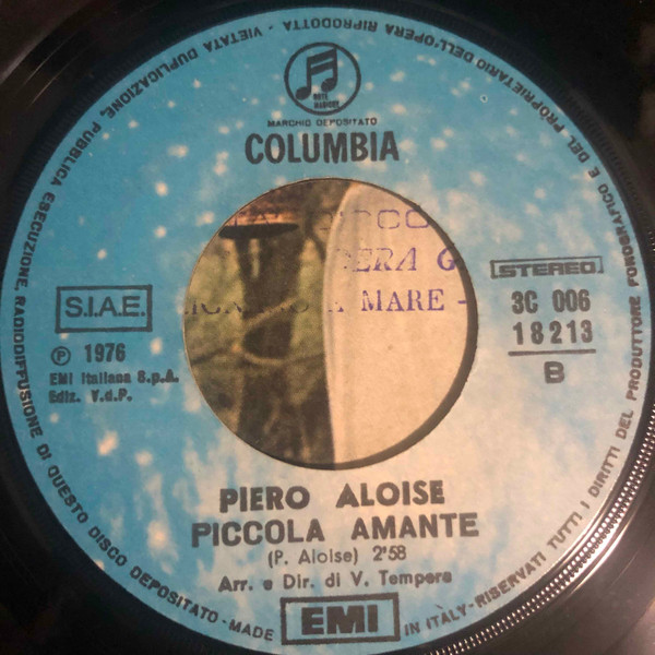 Pietro Aloise - Com'Eri Bella | Columbia (3C 006 - 18213) - 4