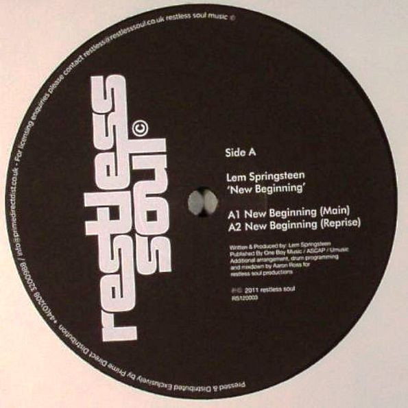 Lem Springsteen / Phil Asher Ft. Shea Soul - New Beginning / Cant Go Back | Restless Soul (RS120003)