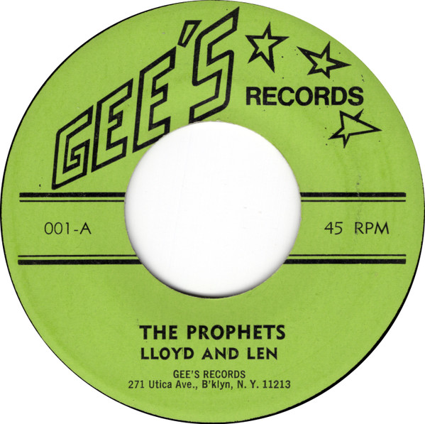 Lloyd and Len - The Prophets | Gee's Records (001) - main
