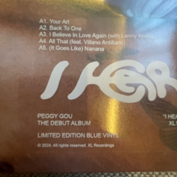 Peggy Gou - I Hear You | XL Recordings (XL1375LPE) - 2