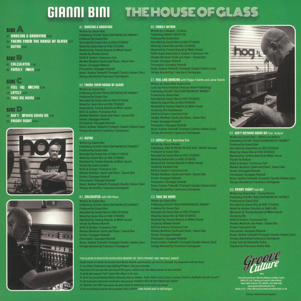 Gianni Bini - The House Of Glass | Groove Culture Music (GCV018) - 2 Gianni Bini - The House Of Glass | Groove Culture Music (GCV018) - 2