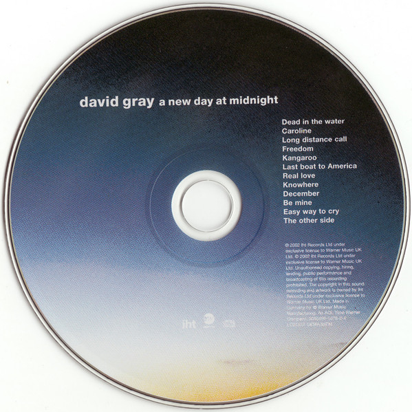David Gray - A New Day At Midnight | IHT Records (5050466-1078-2-4) - 3 David Gray - A New Day At Midnight | IHT Records (5050466-1078-2-4) - 3