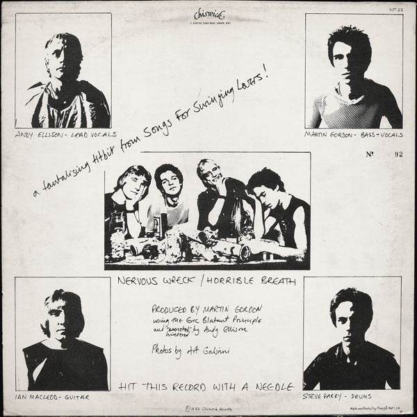 Radio Stars - Nervous Wreck | Chiswick Records (NST 23) - 2