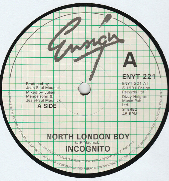Incognito - North London Boy | Ensign (ENYT 221)