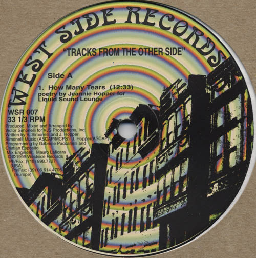 Victor Simonelli - Tracks From The Other Side | West Side Records (WSR 007) Victor Simonelli - Tracks From The Other Side | West Side Records (WSR 007)
