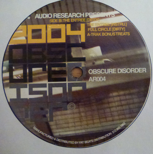 Obscure Disorder - 2004 | Audio Research Records (AR004) - 4