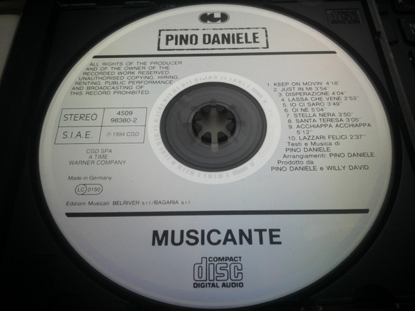 Pino Daniele - Musicante | CGD (4509 98380-2) - 3