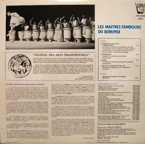 The Drummers Of Burundi - Les Maitres-Tambours Du Burundi | Arion (ARN 33682) - 2