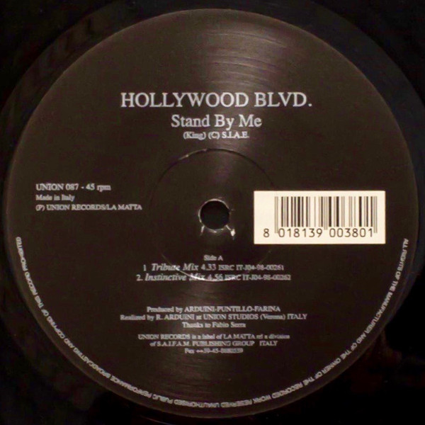 Hollywood Boulevard - Stand By Me | Union Records (UNION 087)