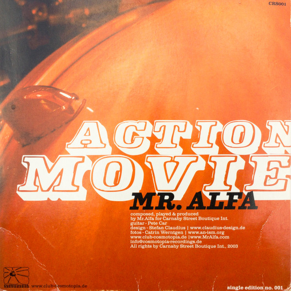Mr. Alfa / The Popshoppers - Action Movie / Cosmotopia | Cosmotopia Recordings (CRS001)