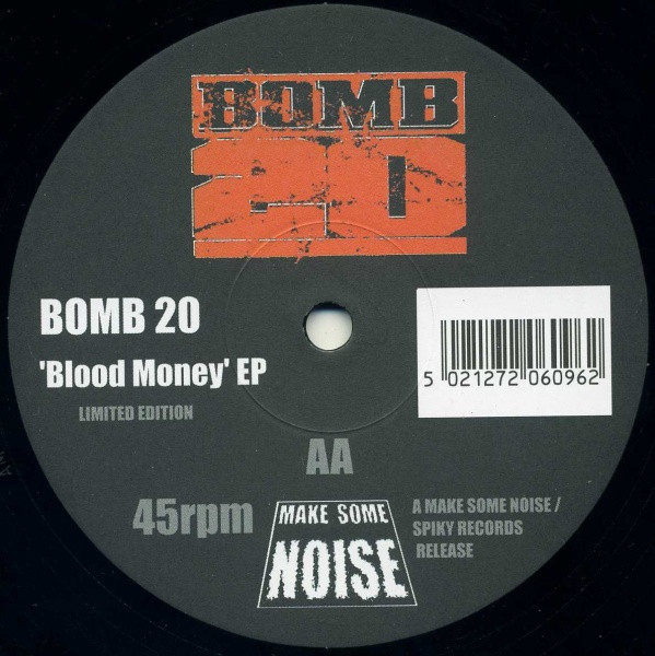 Bomb 20 - Blood Money EP | Make Some Noise (NOISE002-12) - 2