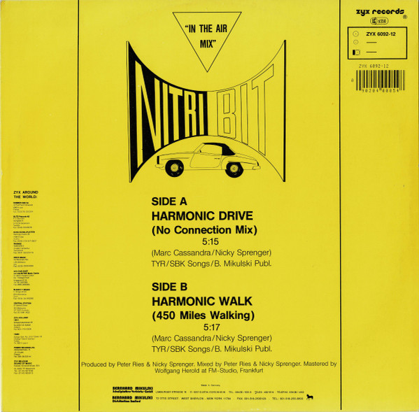 Nitribit - Harmonic Drive ("In The Air Mix") | ZYX Records (ZYX 6092-12) - 2