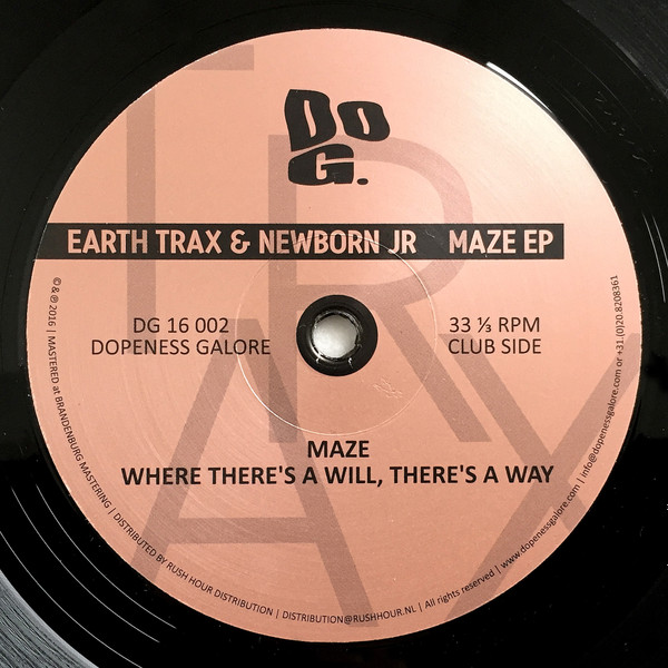 Earth Trax & Newborn Jr. - Maze EP | Dopeness Galore (DG 16 002)