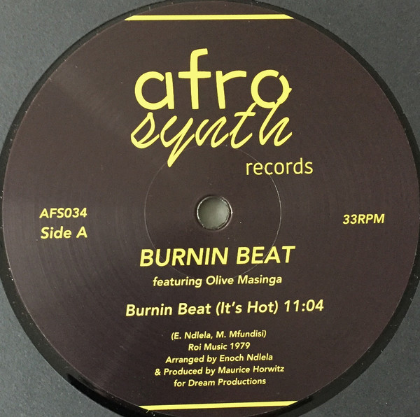Burnin Beat Featuring  Olive Masinga - It's Hot | Afrosynth Records (AFS034) - 3