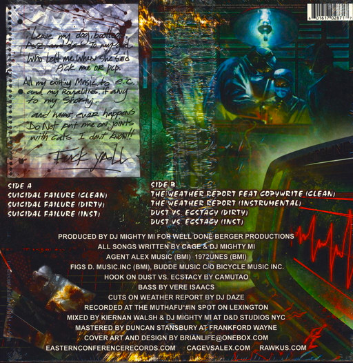 Cage - Suicidal Failure | Rawkus (RWK 287) - 2 Cage - Suicidal Failure | Rawkus (RWK 287) - 2