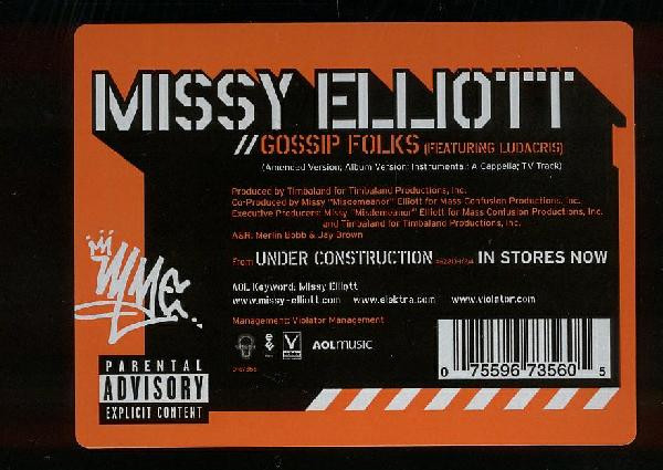 Missy Elliott Featuring Ludacris - Gossip Folks | Elektra (67356-0) - 4