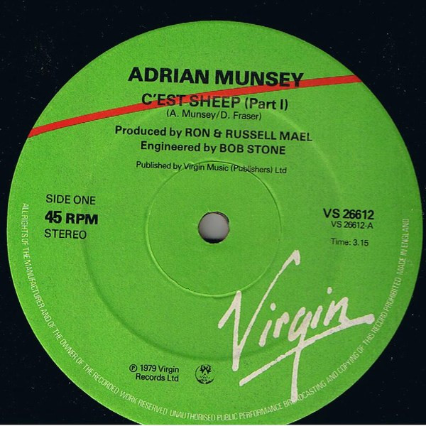 Adrian Munsey - C'est Sheep | Virgin (VS 266-12) - 2 Adrian Munsey - C'est Sheep | Virgin (VS 266-12) - 2
