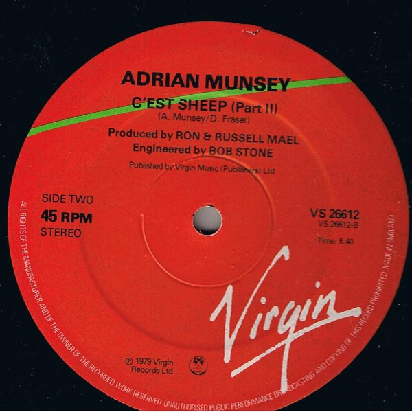 Adrian Munsey - C'est Sheep | Virgin (VS 266-12) - 3 Adrian Munsey - C'est Sheep | Virgin (VS 266-12) - 3