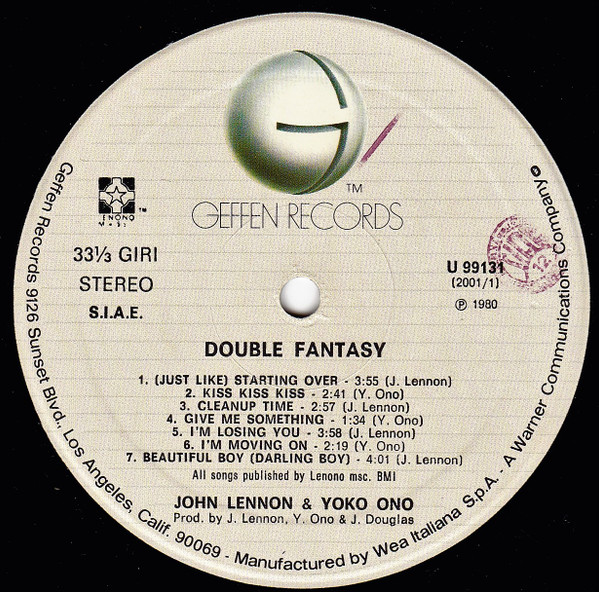 John Lennon & Yoko Ono - Double Fantasy | Geffen Records (U 99131) - 2