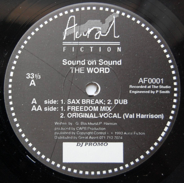 Sound On Sound - The Word | Aural Fiction (AF 0001)