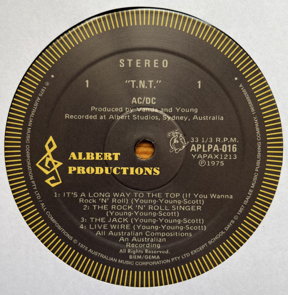 AC/DC - T.N.T. LP - LIMITED EDITION | Albert Productions (APLPA-016) - 4 AC/DC - T.N.T. LP - LIMITED EDITION | Albert Productions (APLPA-016) - 4