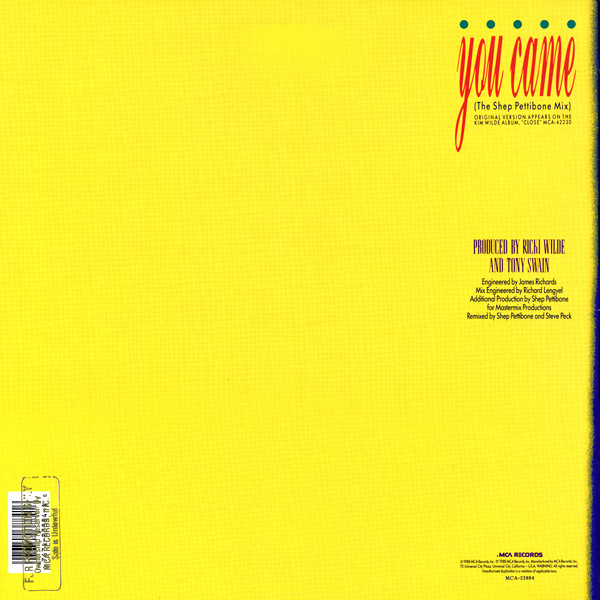 Kim Wilde - You Came (12") [Vinyl] | MCA Records (MCA-23884) - 2