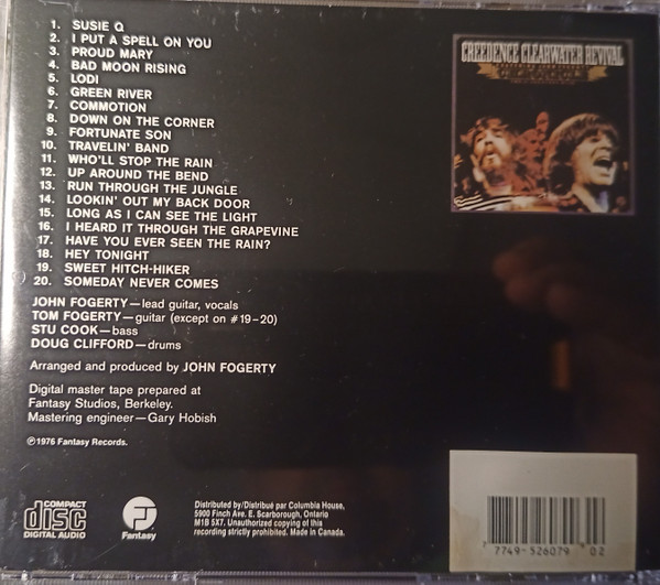 Creedence Clearwater Revival - Chronicle: The 20 Greatest Hits (CD) | Fantasy (CFCD-623) - 2 Creedence Clearwater Revival - Chronicle: The 20 Greatest Hits (CD) | Fantasy (CFCD-623) - 2