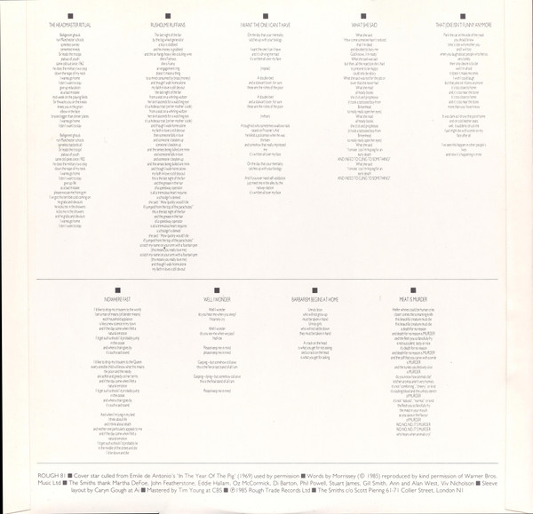 The Smiths - Meat Is Murder | Rough Trade (ROUGH 81) - 5 The Smiths - Meat Is Murder | Rough Trade (ROUGH 81) - 5