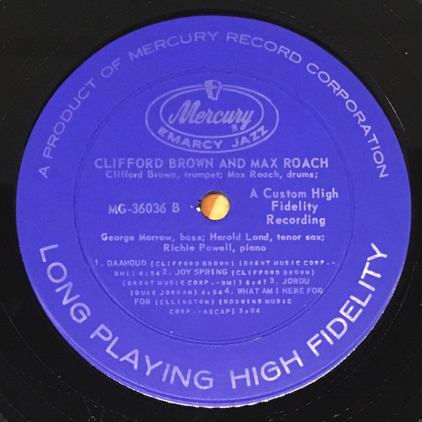 Clifford Brown And Max Roach - Clifford Brown And Max Roach | EmArcy (MG 36036) - 4