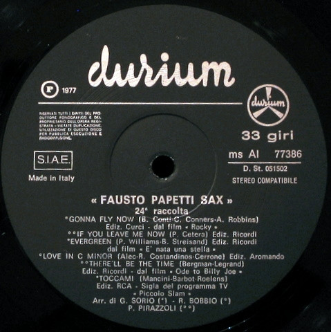 Fausto Papetti - 24ª Raccolta | Durium (ms AI 77386) - 4