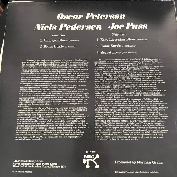 The Oscar Peterson Trio - The Trio | Pablo Records (2310 701 L) - 2