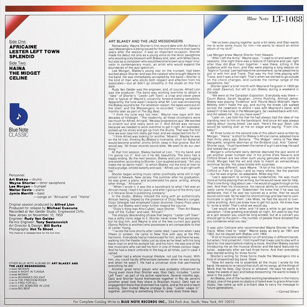 Art Blakey & The Jazz Messengers - Africaine | Blue Note (LT-1088) - 2