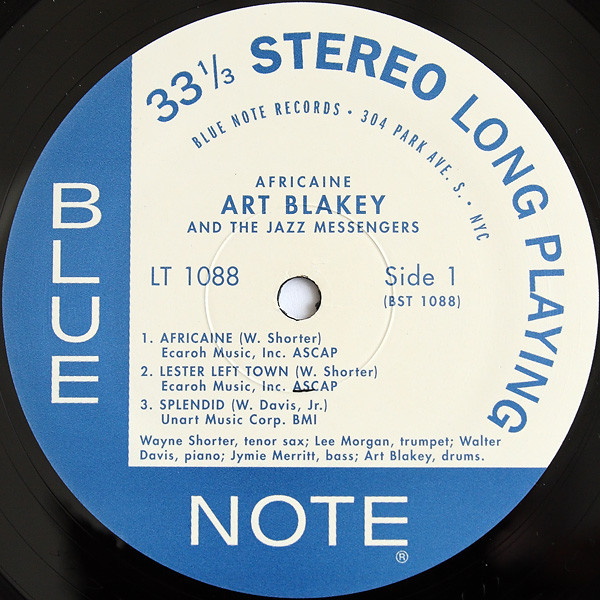 Art Blakey & The Jazz Messengers - Africaine | Blue Note (LT-1088) - 3