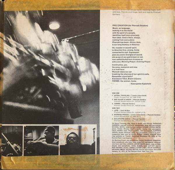 Pharoah Sanders - Thembi | Impulse! (AS-9206) - 3